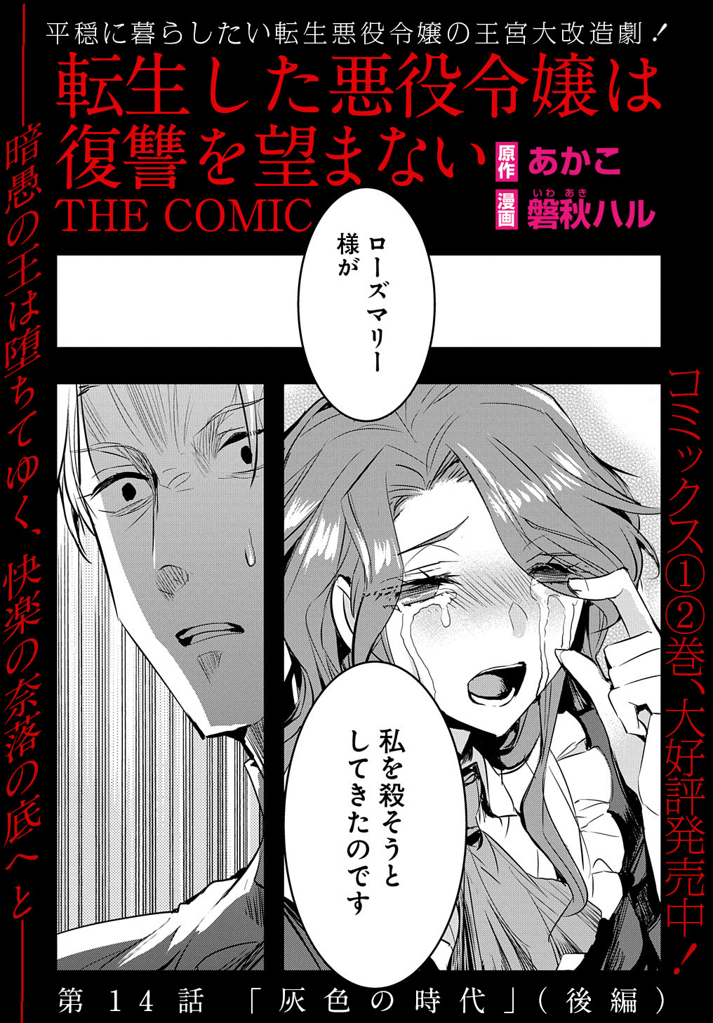 転生した悪役令嬢は復讐を望まない THE COMIC 第14.2話 - Page 2