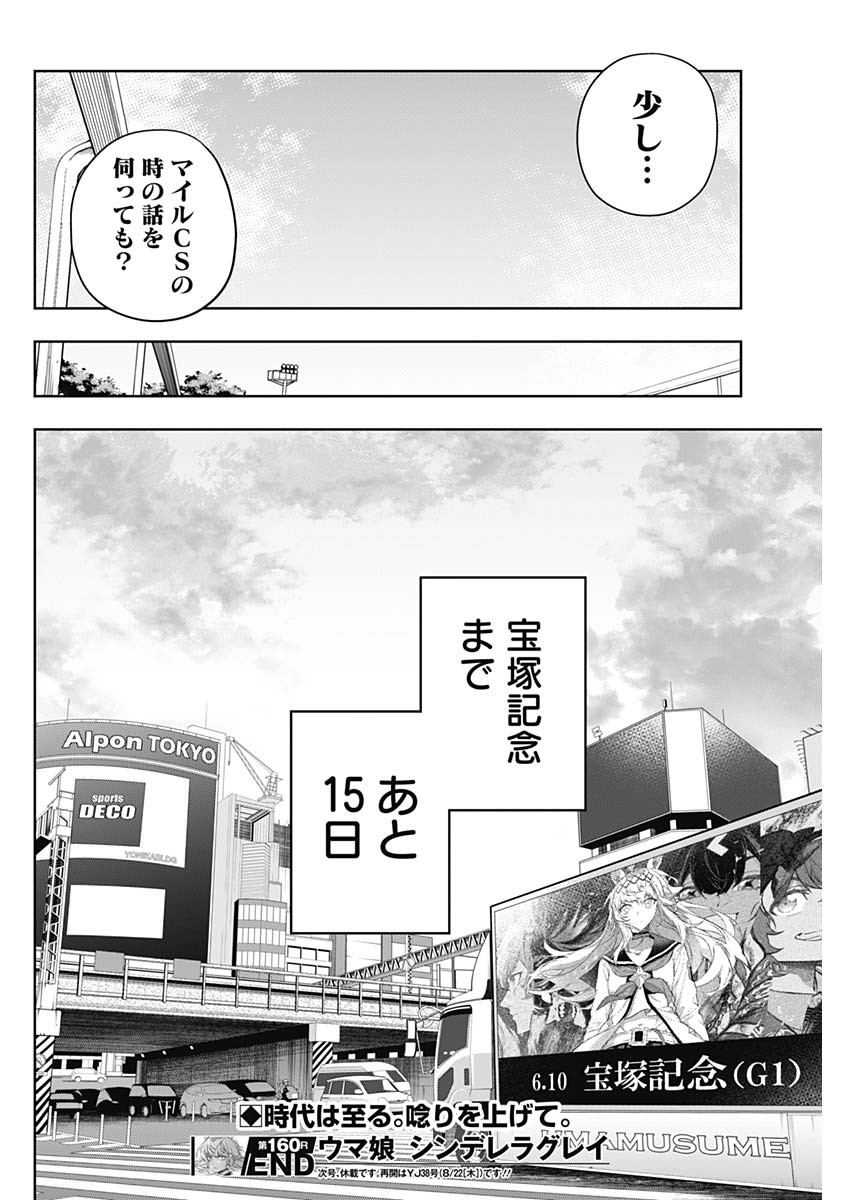 ウマ娘シンデレラグレイ 第160話 - Page 18