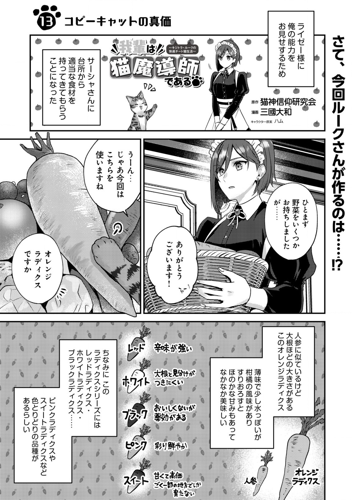 我輩は猫魔導師である～キジトラ・ルークの快適チート猫生活～ 第13.1話 - Page 1