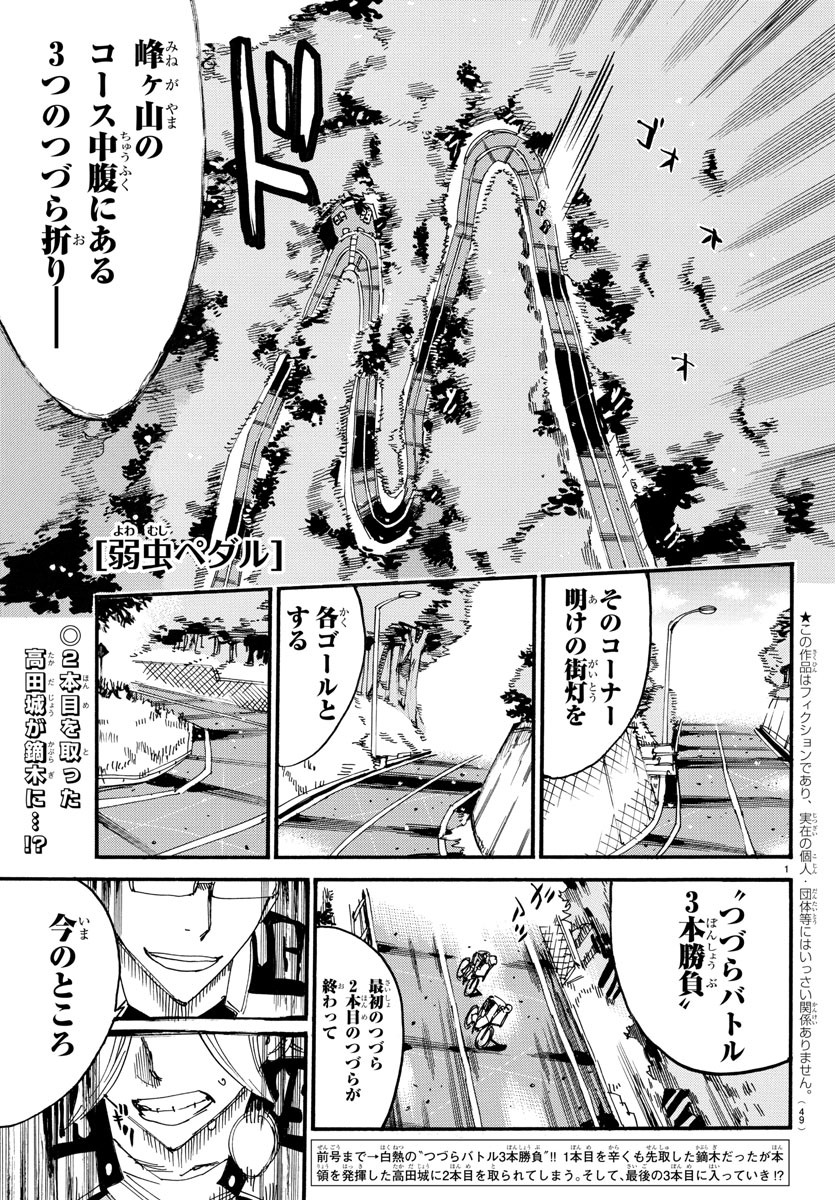 弱虫ペダル 第621話 - Page 1